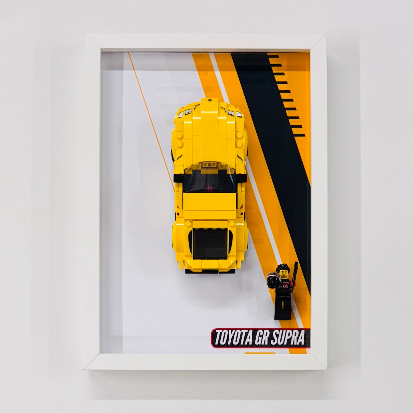 Display Wall Mount Frame for Lego ® Speed Champions Toyota GR Supra