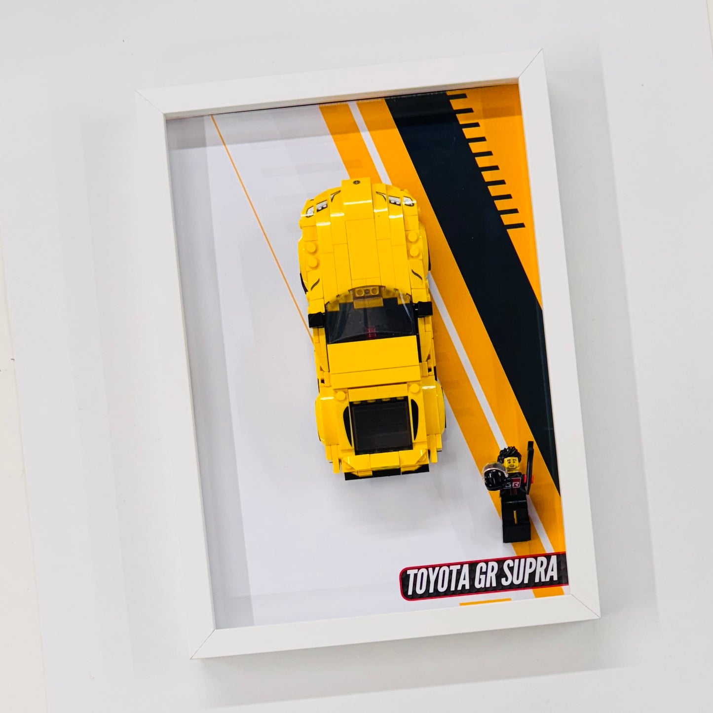 Display Wall Mount Frame for Lego ® Speed Champions Toyota GR Supra