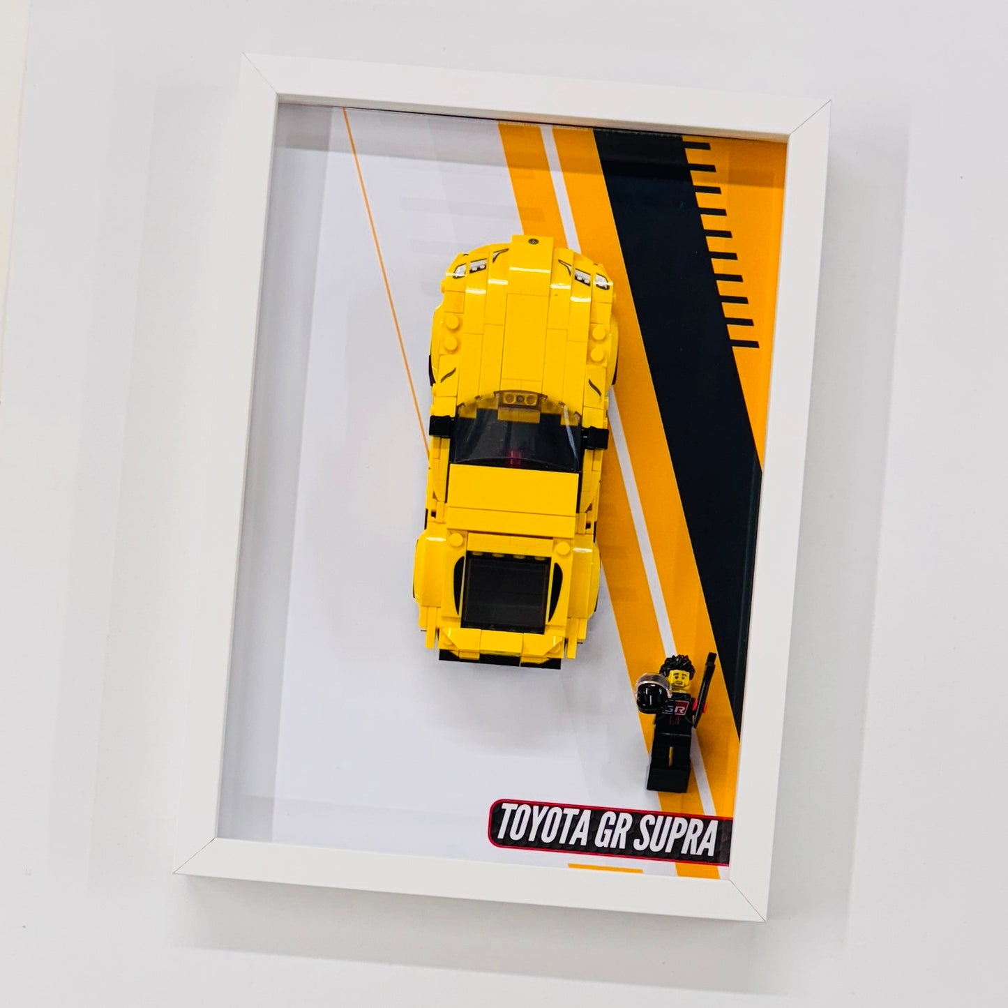 Display Wall Mount Frame for Lego ® Speed Champions Toyota GR Supra