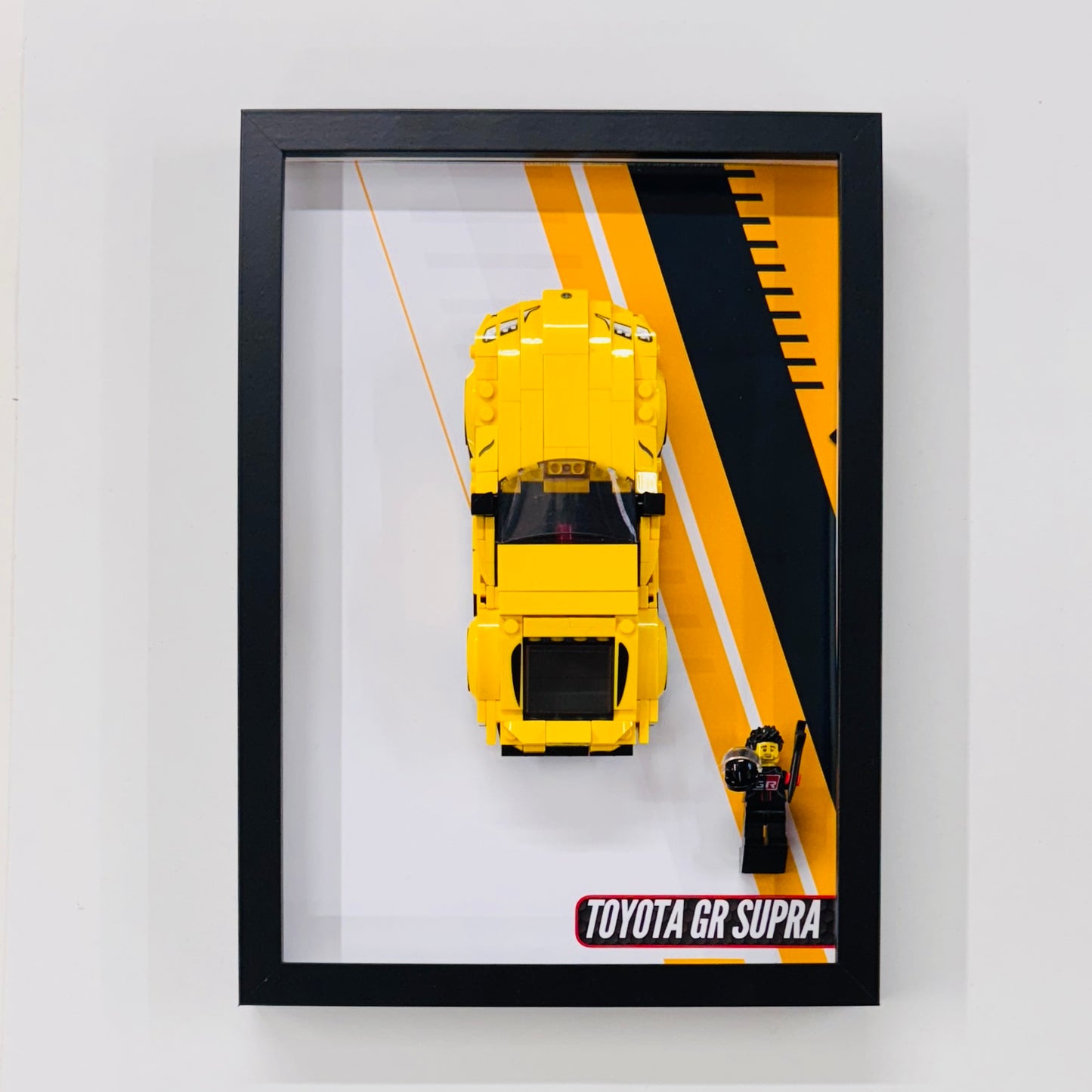 Display Wall Mount Frame for Lego ® Speed Champions Toyota GR Supra