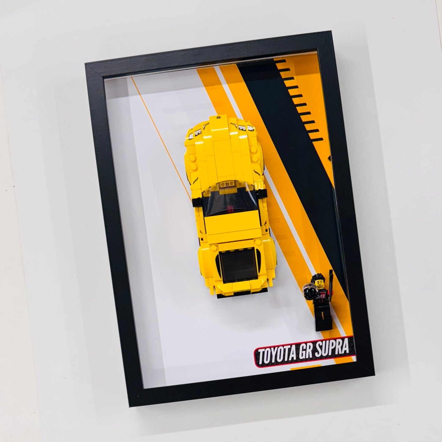Display Wall Mount Frame for Lego ® Speed Champions Toyota GR Supra