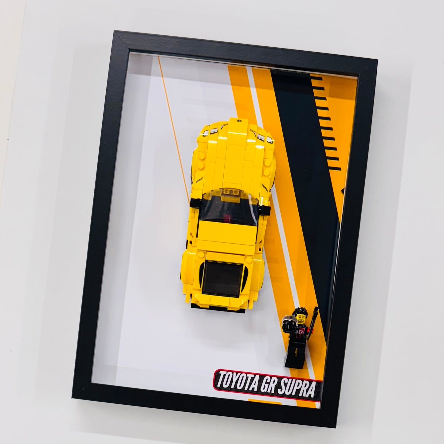 Display Wall Mount Frame for Lego ® Speed Champions Toyota GR Supra