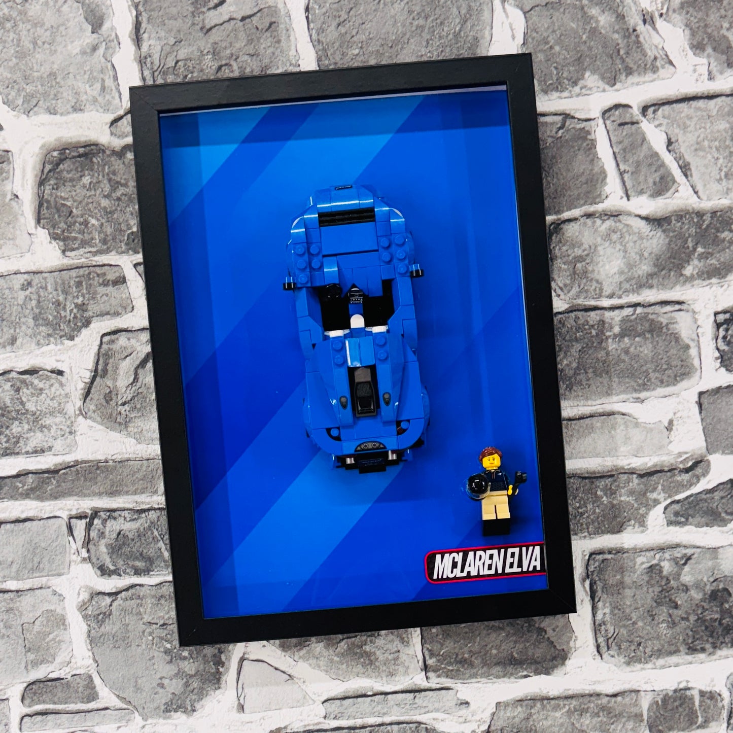 Display Wall Mount Frame for Lego ® Speed Champions McLaren Elva