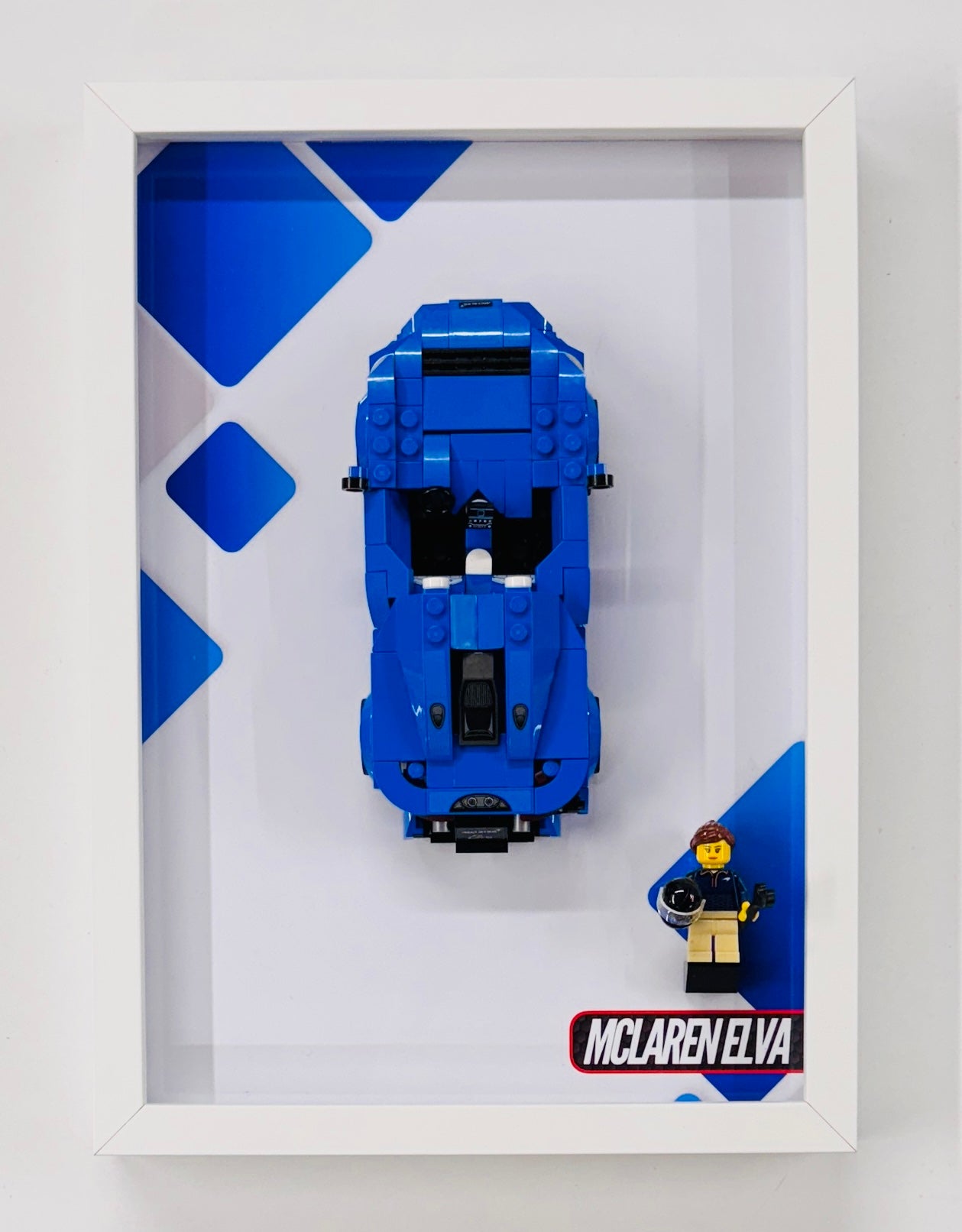 Display Wall Mount Frame for Lego ® Speed Champions McLaren Elva