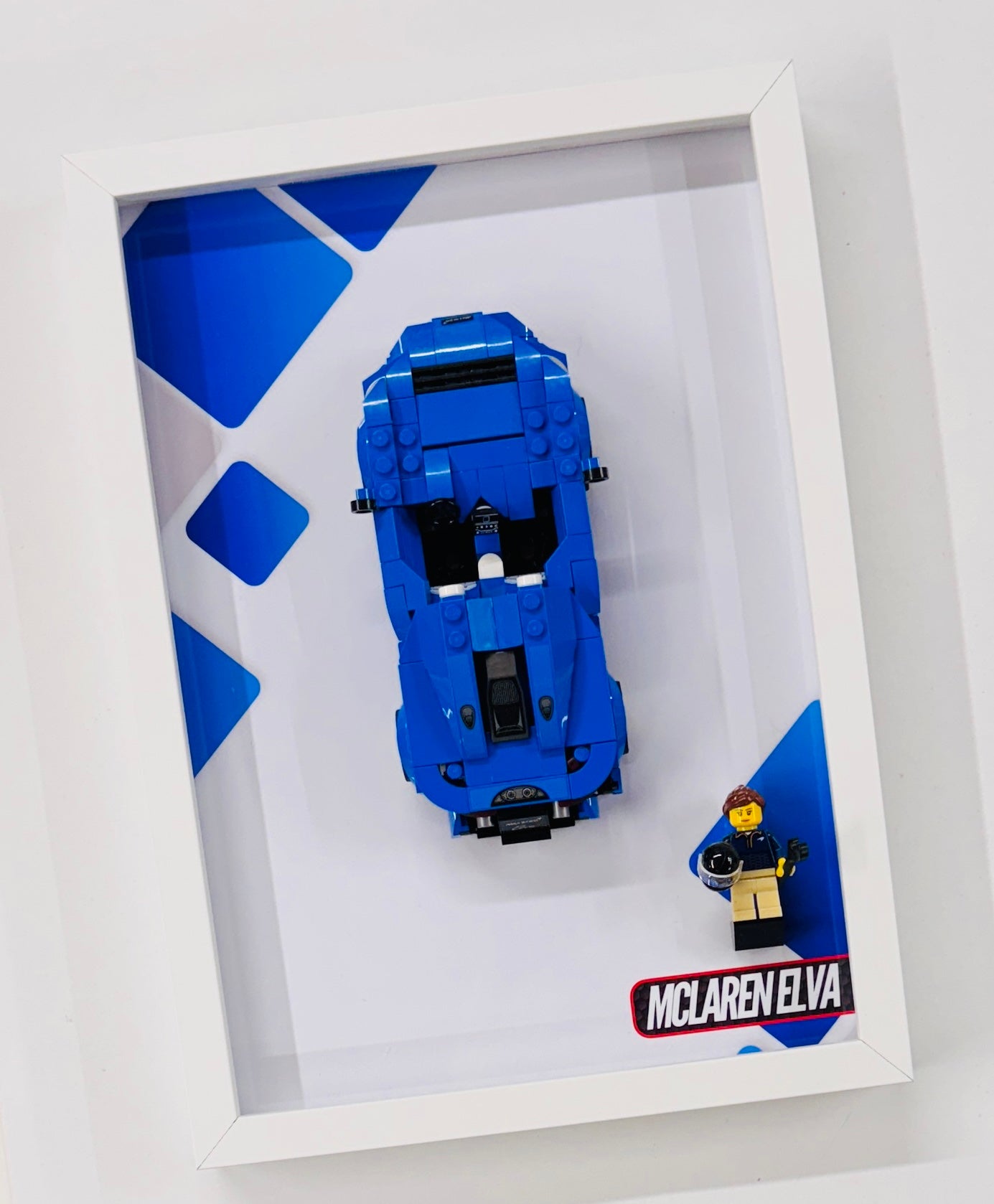 Display Wall Mount Frame for Lego ® Speed Champions McLaren Elva