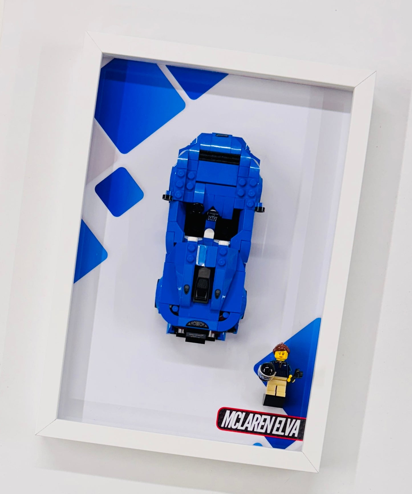 Display Wall Mount Frame for Lego ® Speed Champions McLaren Elva