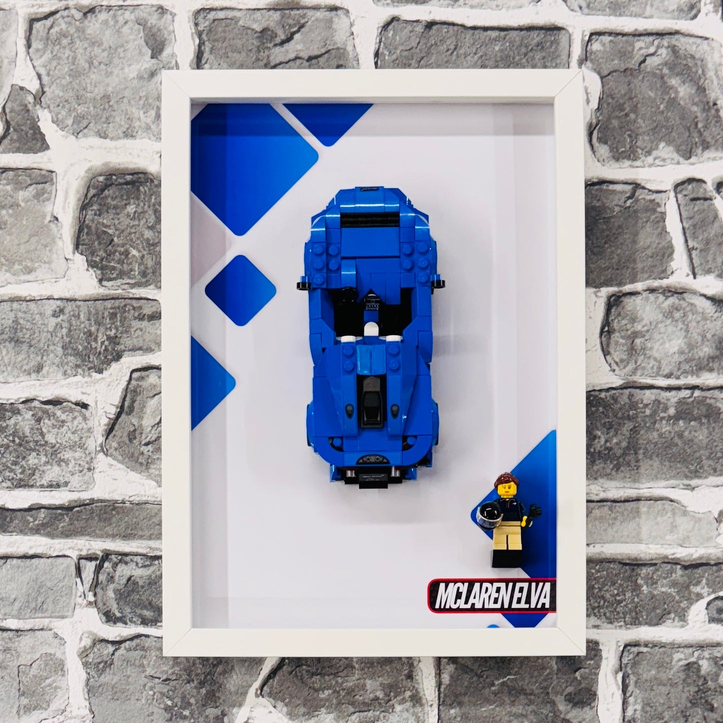 Display Wall Mount Frame for Lego ® Speed Champions McLaren Elva