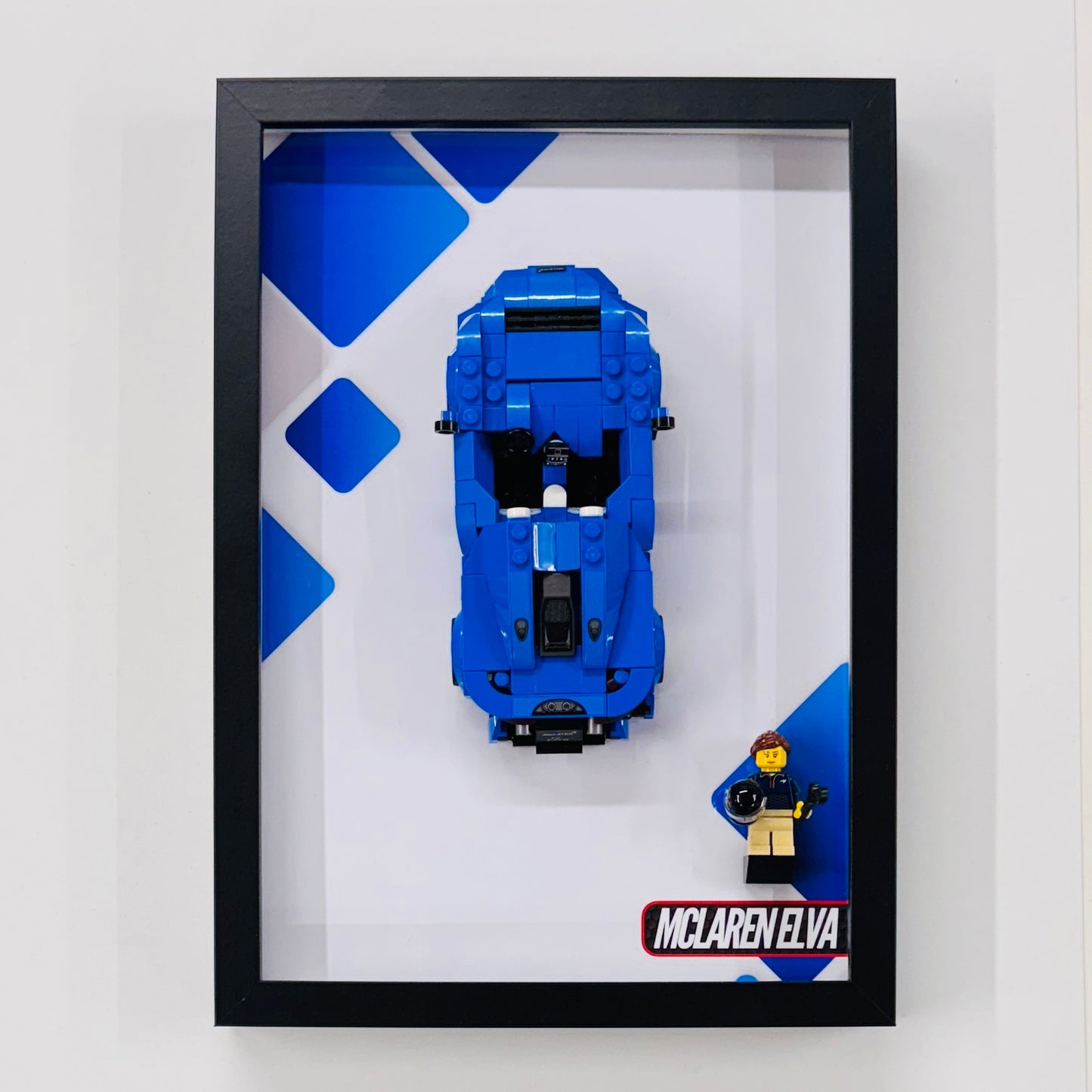 Display Wall Mount Frame for Lego ® Speed Champions McLaren Elva