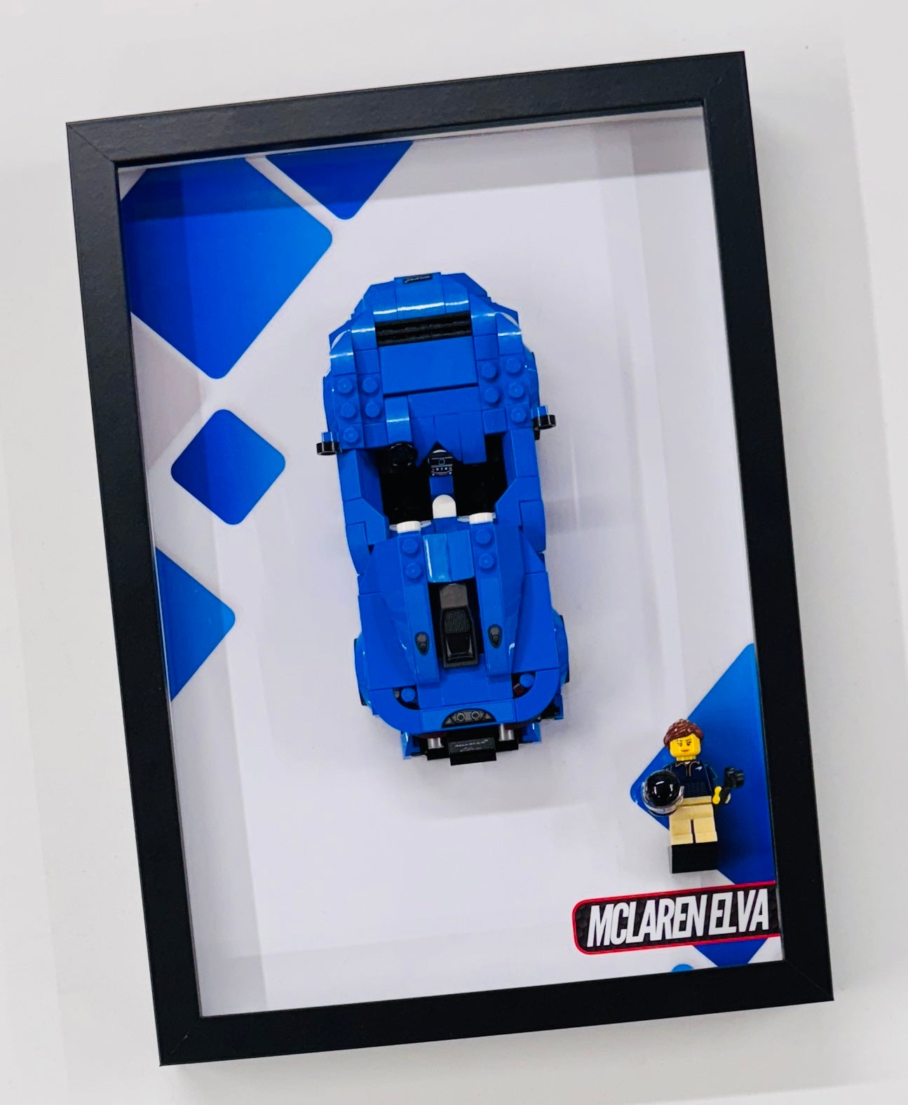 Display Wall Mount Frame for Lego ® Speed Champions McLaren Elva