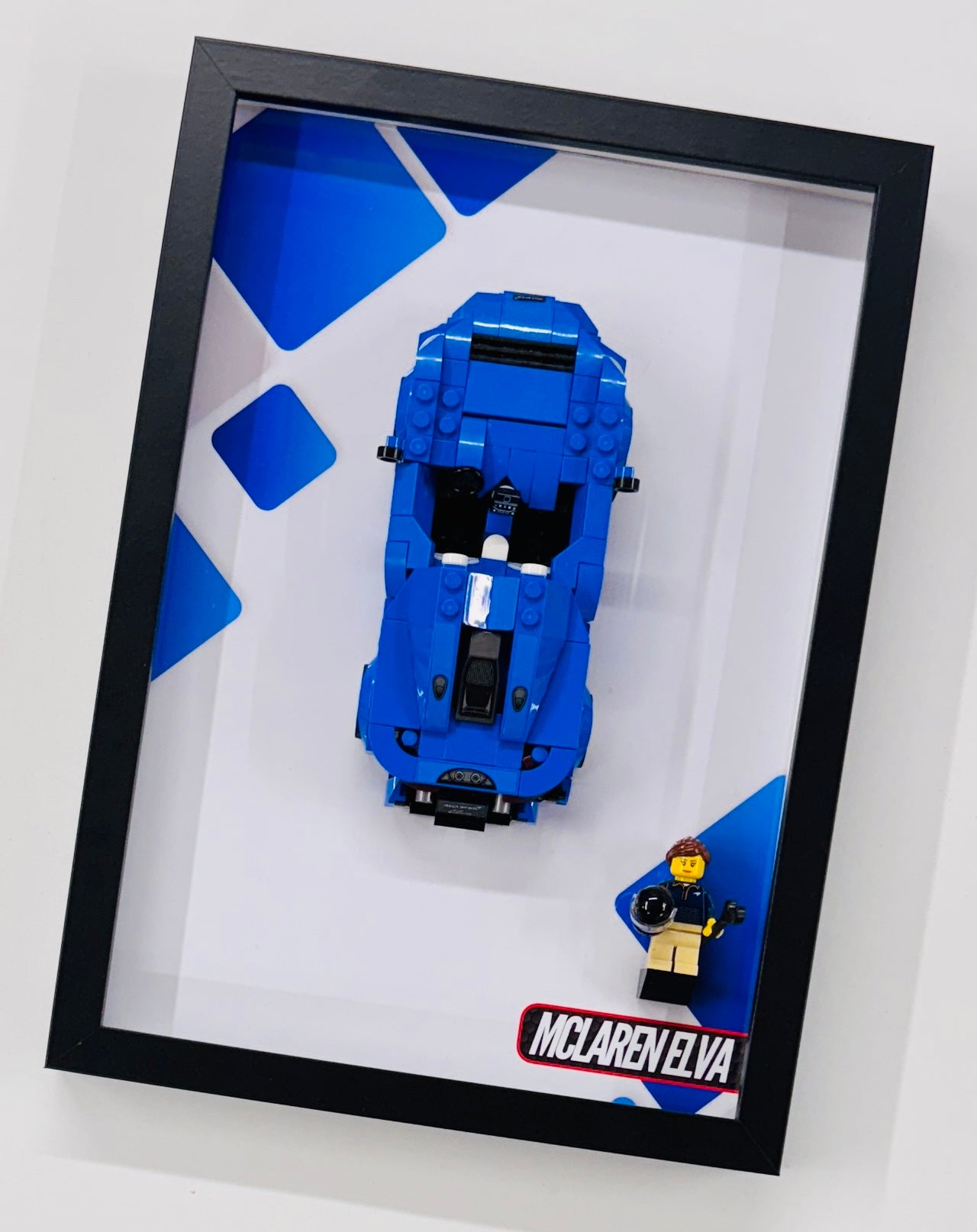Display Wall Mount Frame for Lego ® Speed Champions McLaren Elva