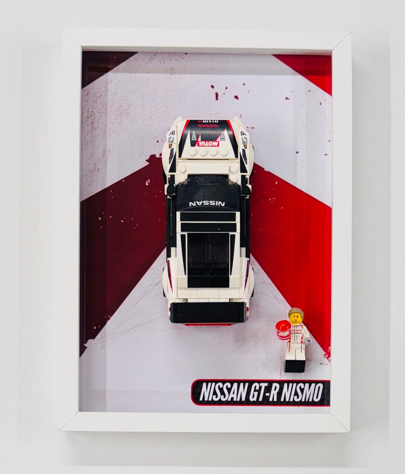 Display Wall Mount Frame for Lego ® Speed Champions Nissan GT-R Nismo