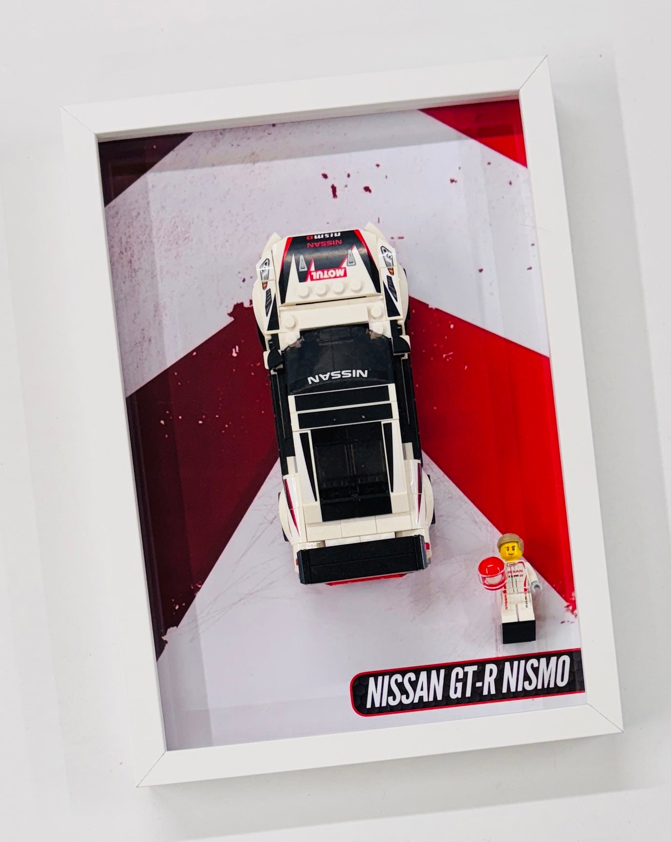 Display Wall Mount Frame for Lego ® Speed Champions Nissan GT-R Nismo