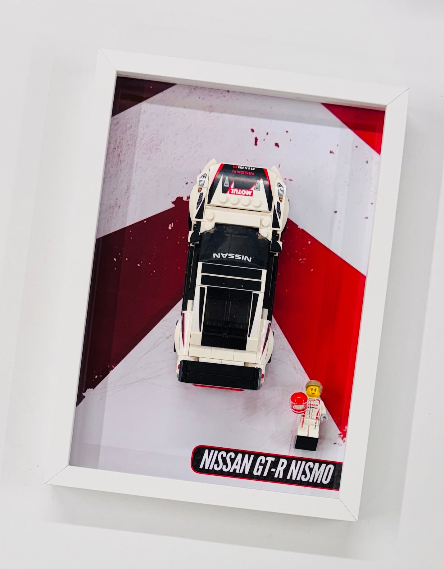 Display Wall Mount Frame for Lego ® Speed Champions Nissan GT-R Nismo