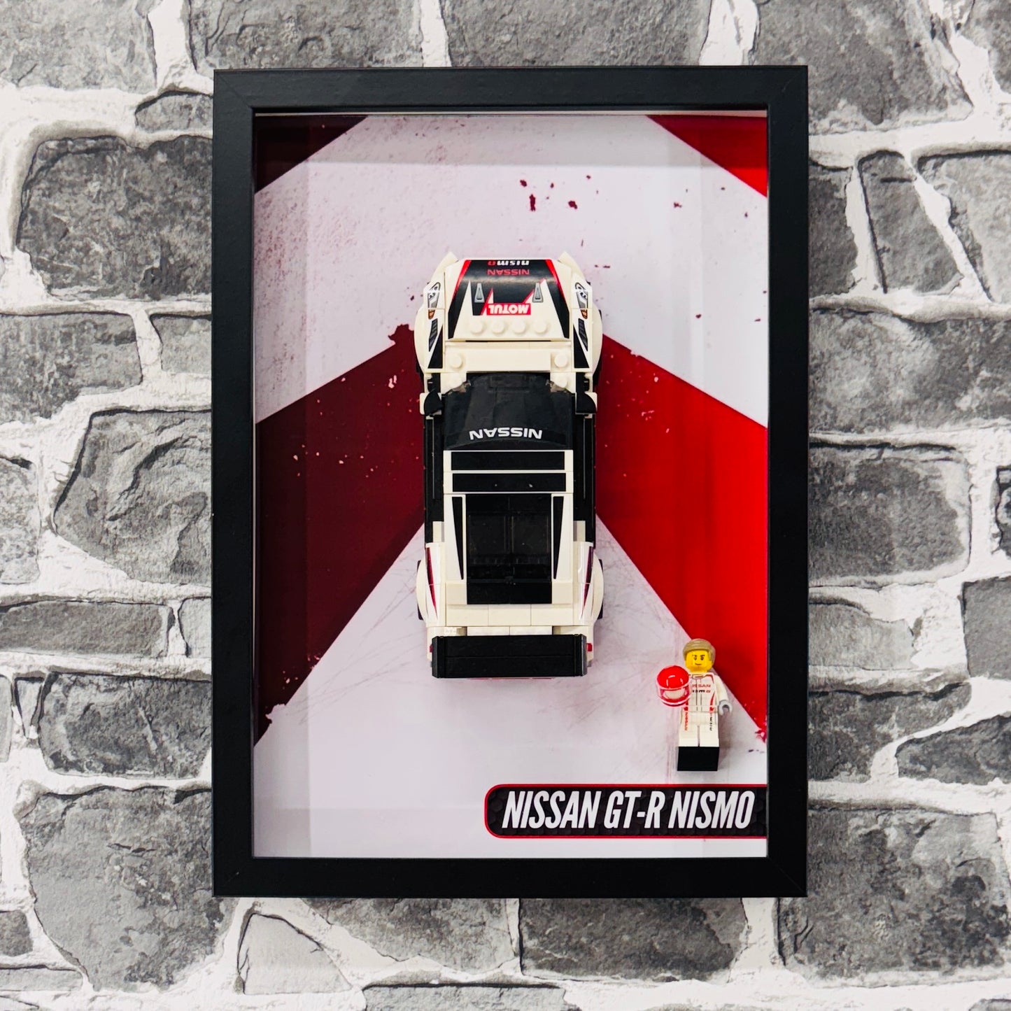 Display Wall Mount Frame for Lego ® Speed Champions Nissan GT-R Nismo