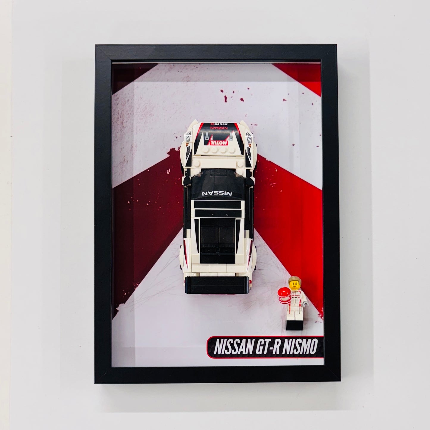 Display Wall Mount Frame for Lego ® Speed Champions Nissan GT-R Nismo