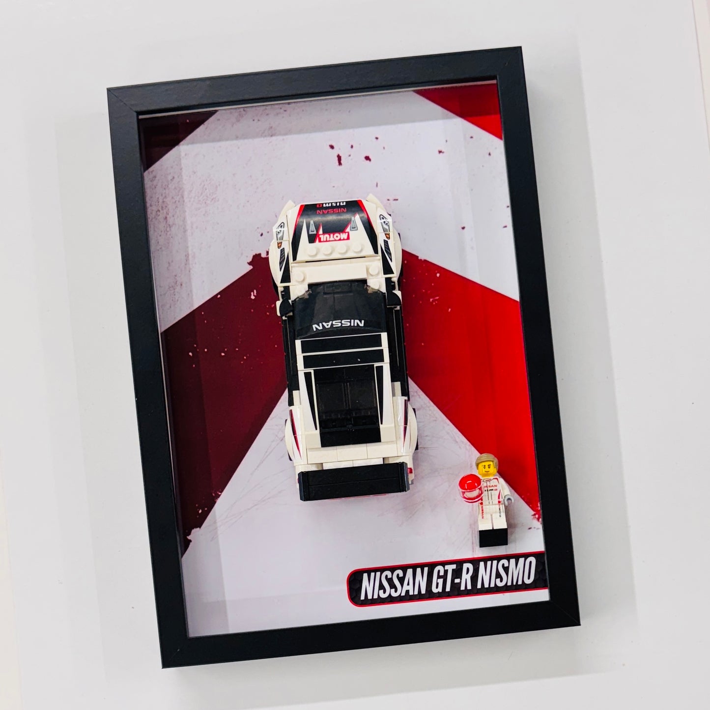 Display Wall Mount Frame for Lego ® Speed Champions Nissan GT-R Nismo
