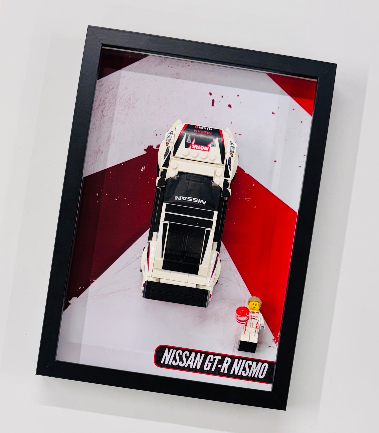 Display Wall Mount Frame for Lego ® Speed Champions Nissan GT-R Nismo