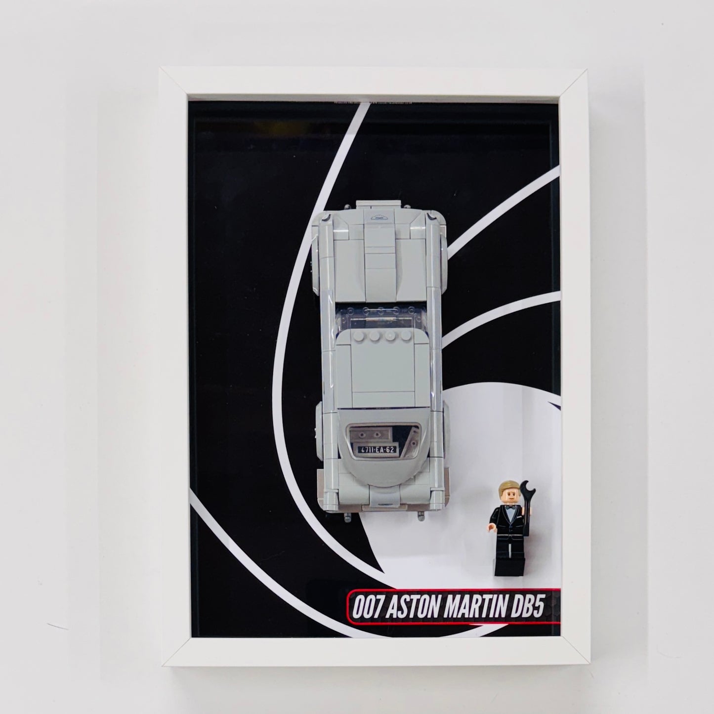 Display Wall Mount Frame for Lego ® Speed Champions 007 Aston Martin DB5