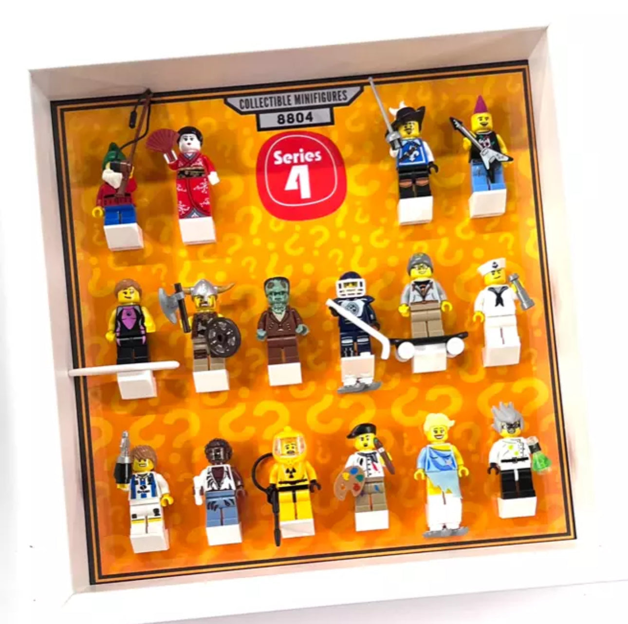 Display Frame For Lego Series 4 Minifigures 8804 No Figures 27cm
