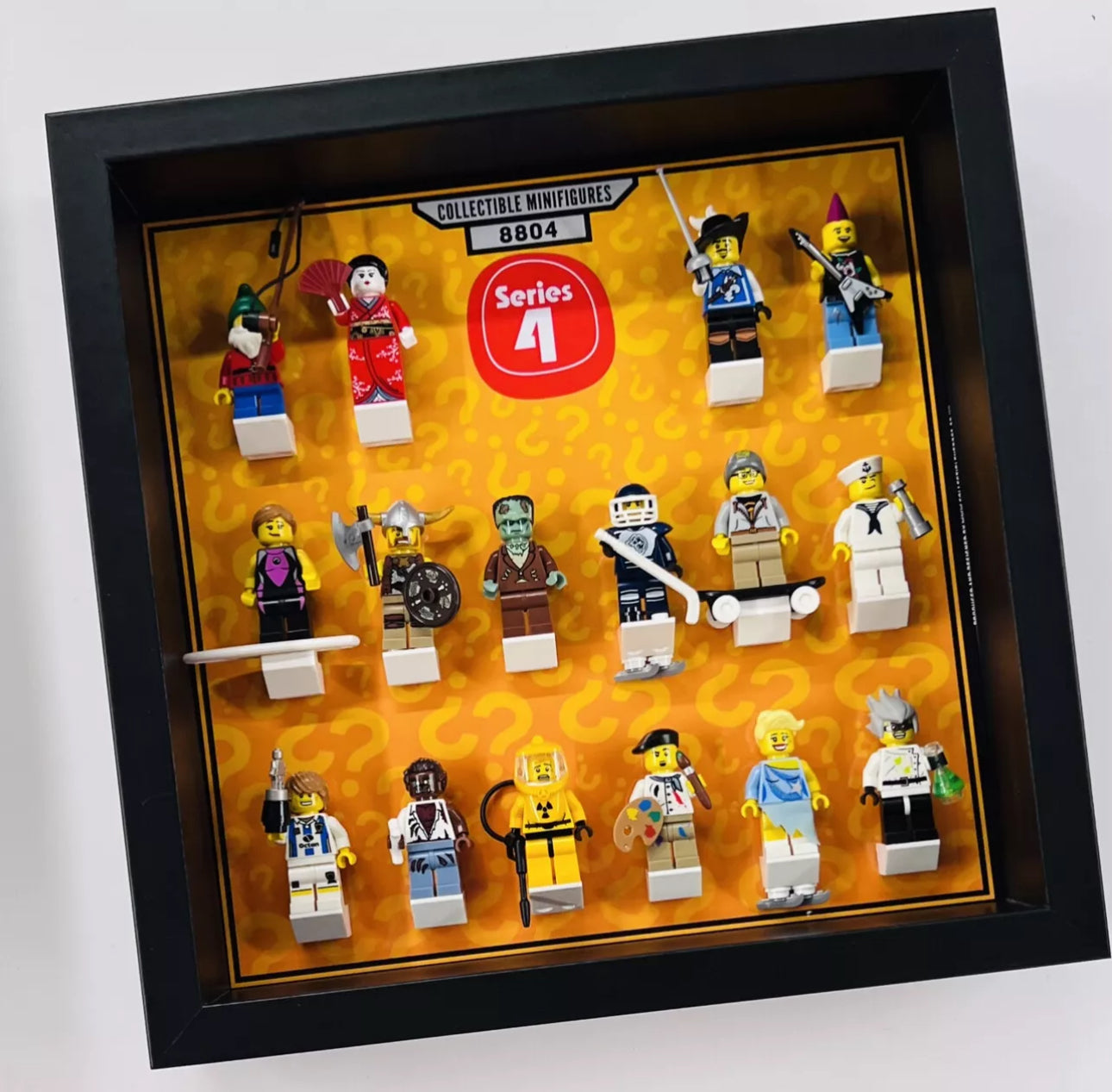 Display Frame For Lego Series 4 Minifigures 8804 No Figures 27cm