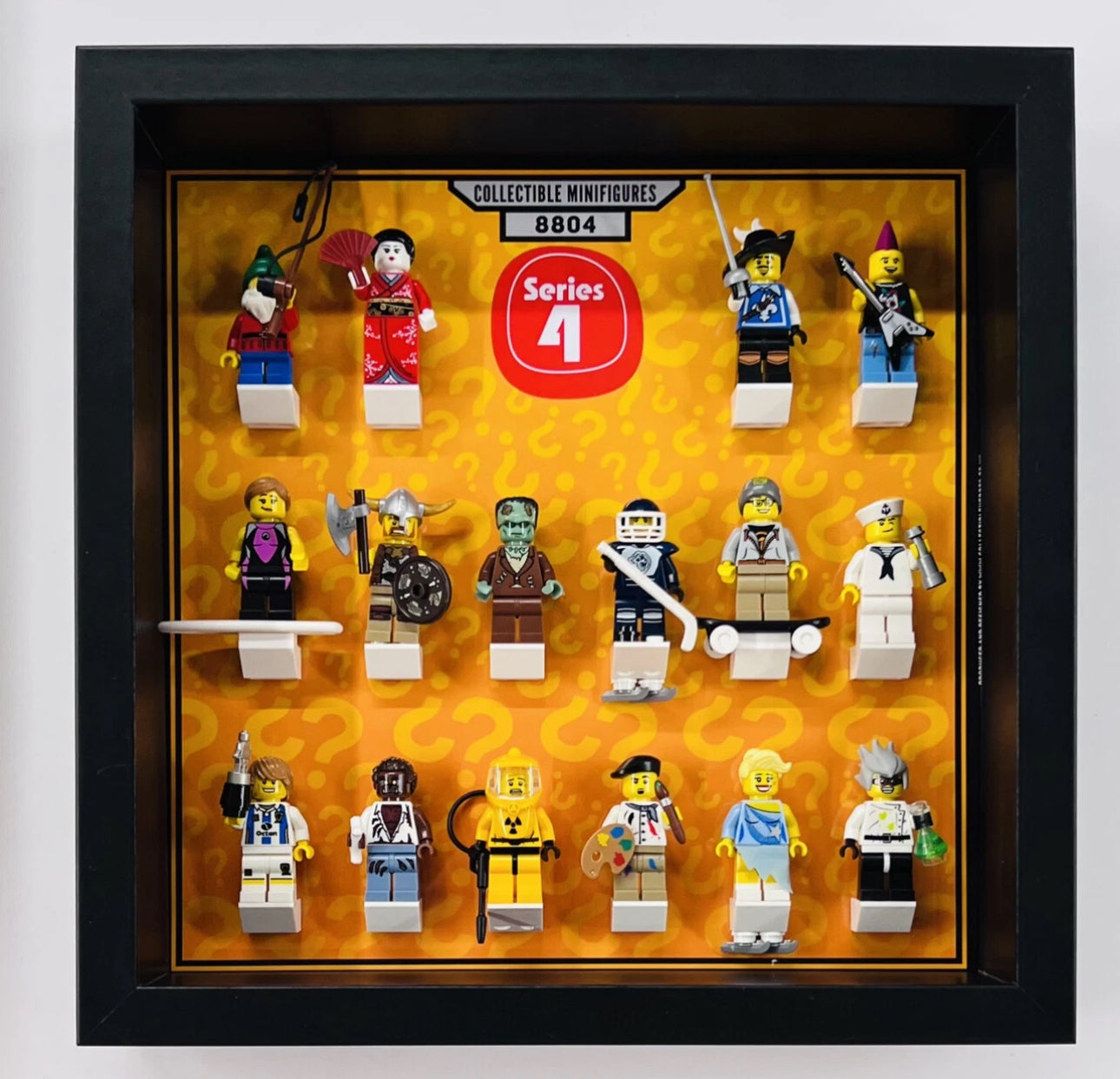 Display Frame For Lego Series 4 Minifigures 8804 No Figures 27cm
