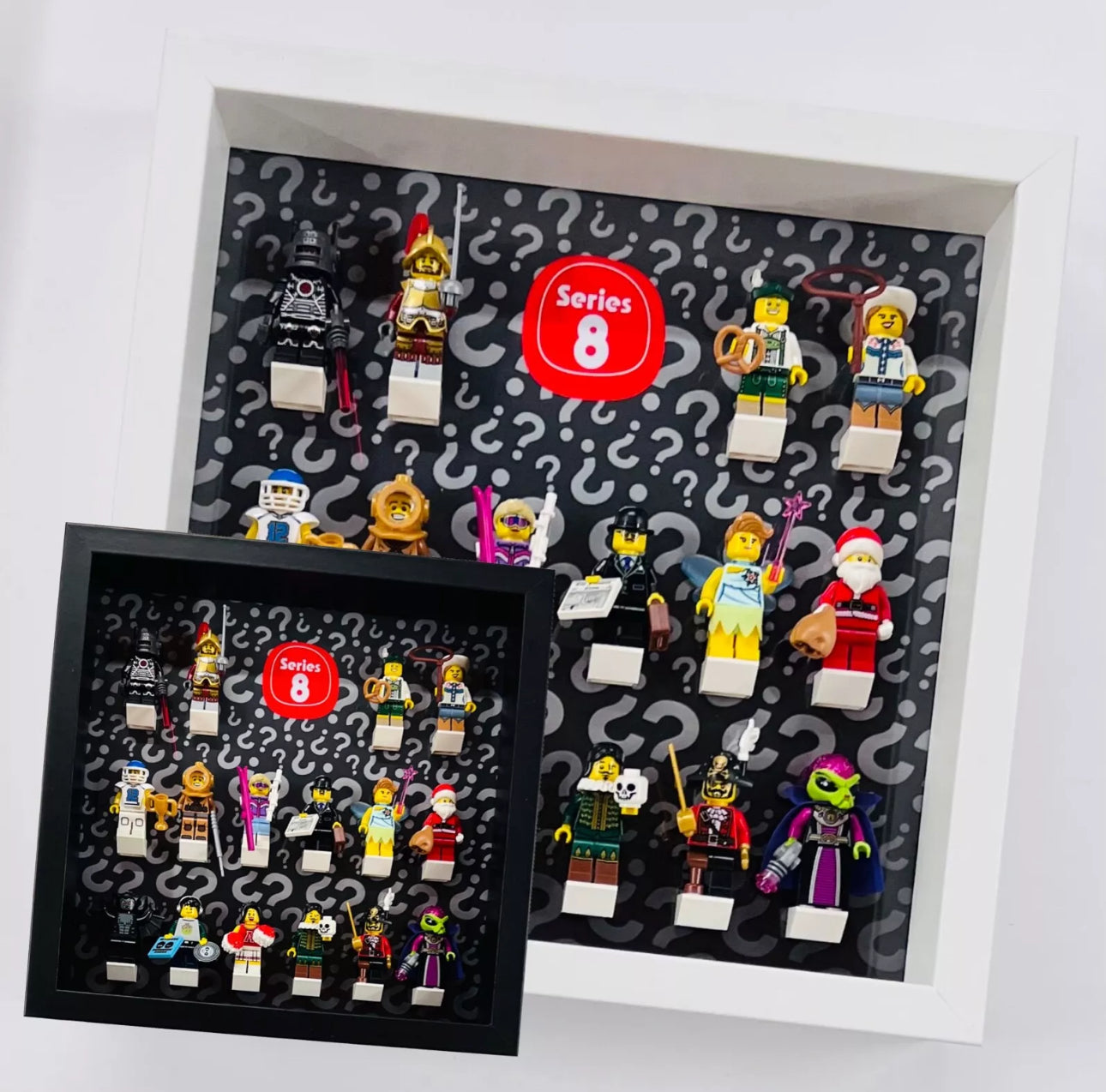 Display Frame For Lego Series 8 Minifigures 8833 No Figures 27cm