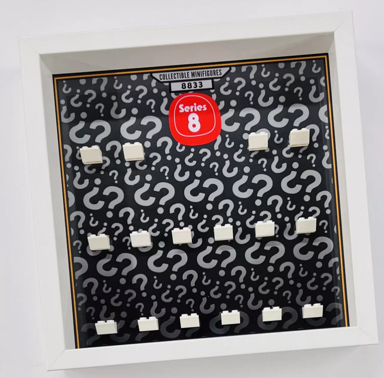 Display Frame For Lego Series 8 Minifigures 8833 No Figures 27cm