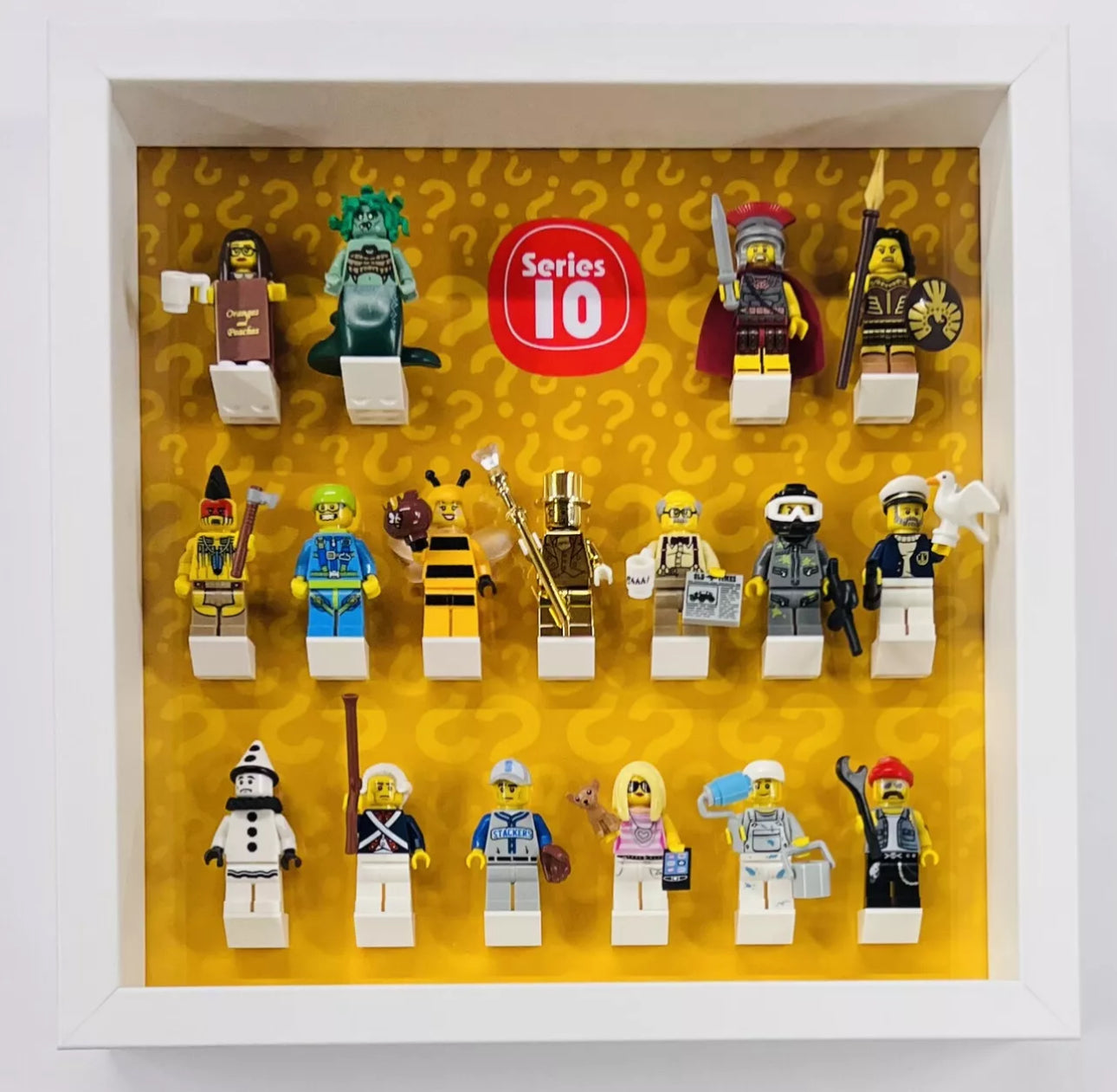 Display Frame for Lego Series 10 71001 minifigures no figures 27cm