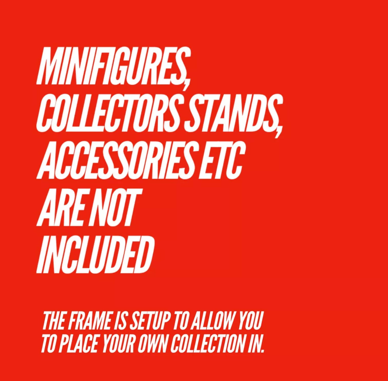 Display case Frame for Lego ® Star Wars 20th Anniversary minifigures 27cm