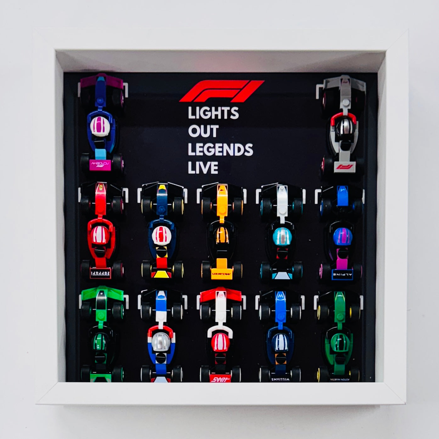 Display Frame Case For Lego Formula One F1 Collectible Race Cars 71049