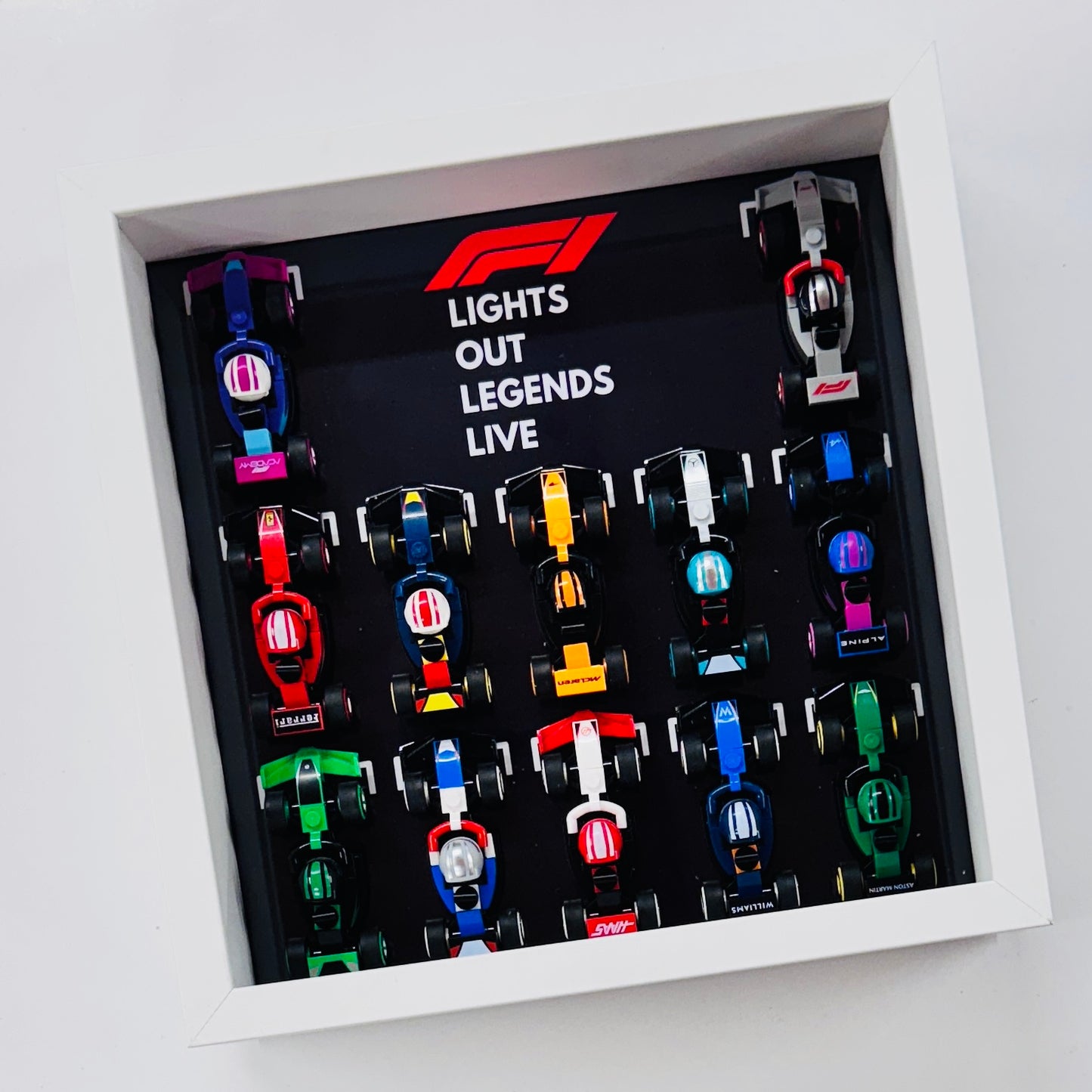 Display Frame Case For Lego Formula One F1 Collectible Race Cars 71049