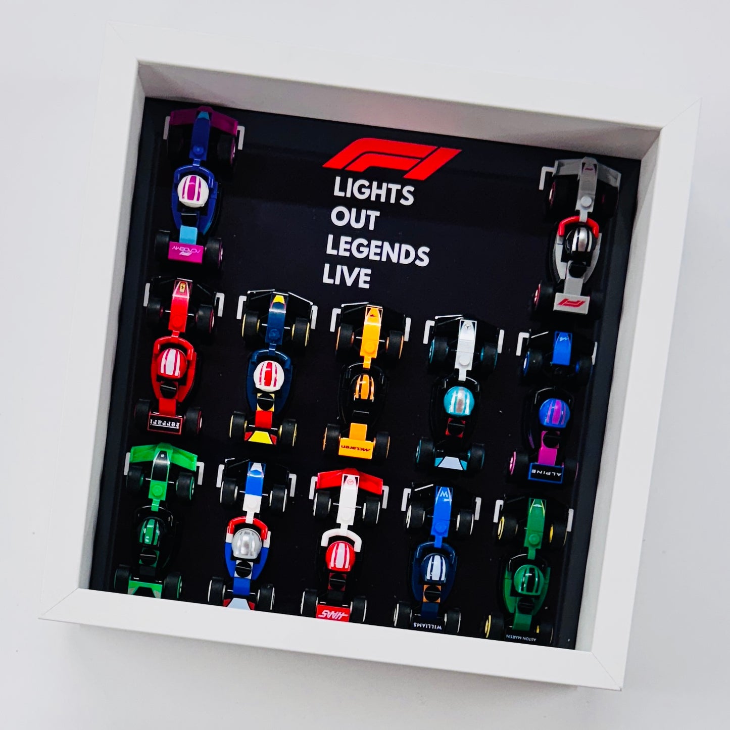 Display Frame Case For Lego Formula One F1 Collectible Race Cars 71049
