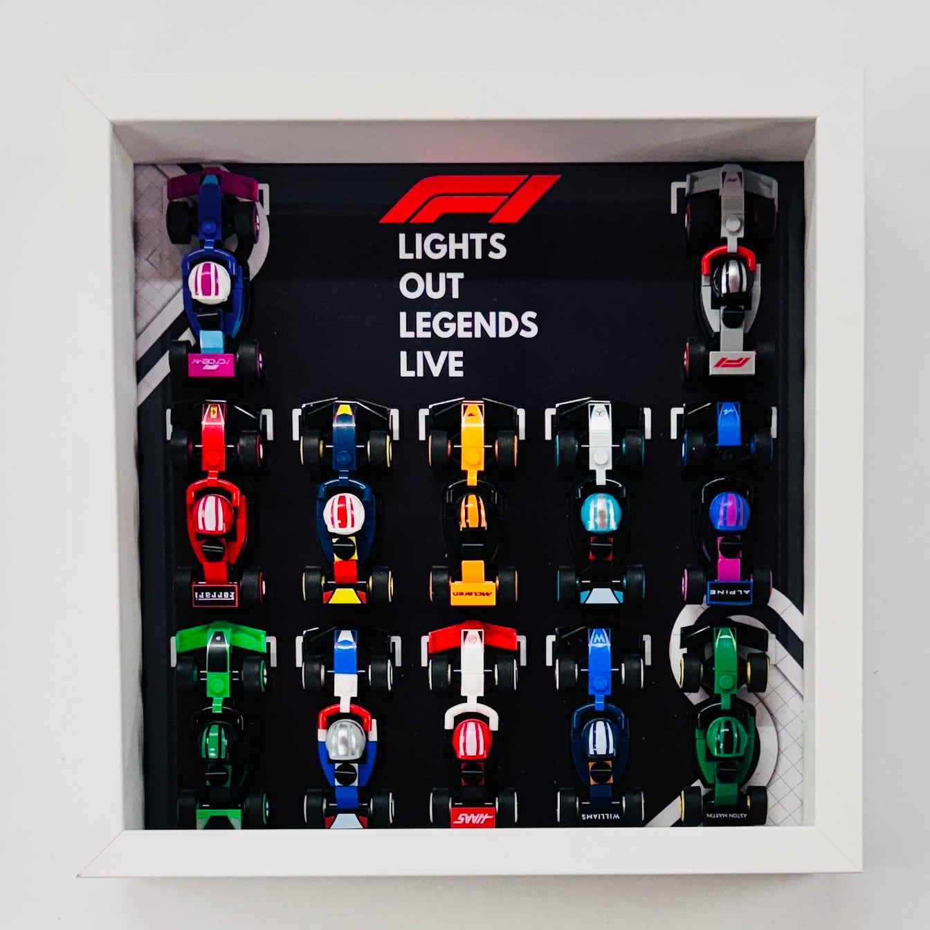 Display Frame Case For Lego Formula One F1 Collectible Race Cars 71049 V2