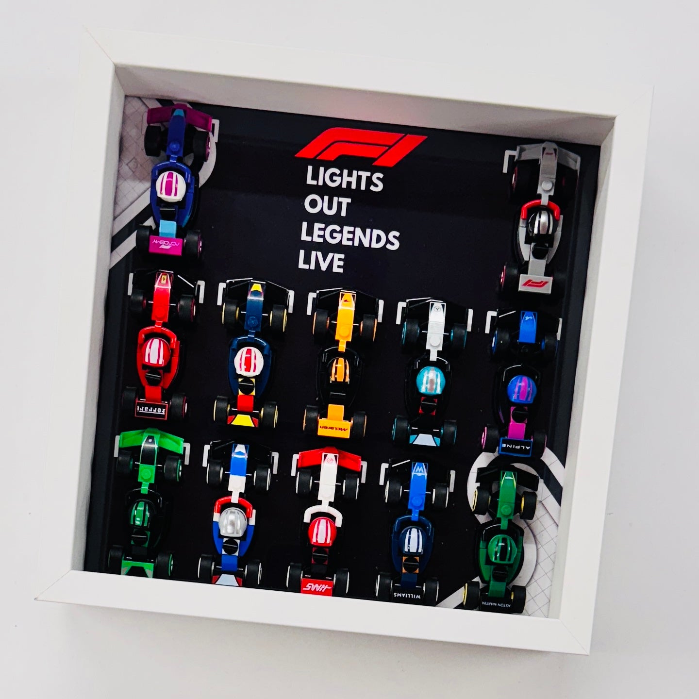 Display Frame Case For Lego Formula One F1 Collectible Race Cars 71049 V2