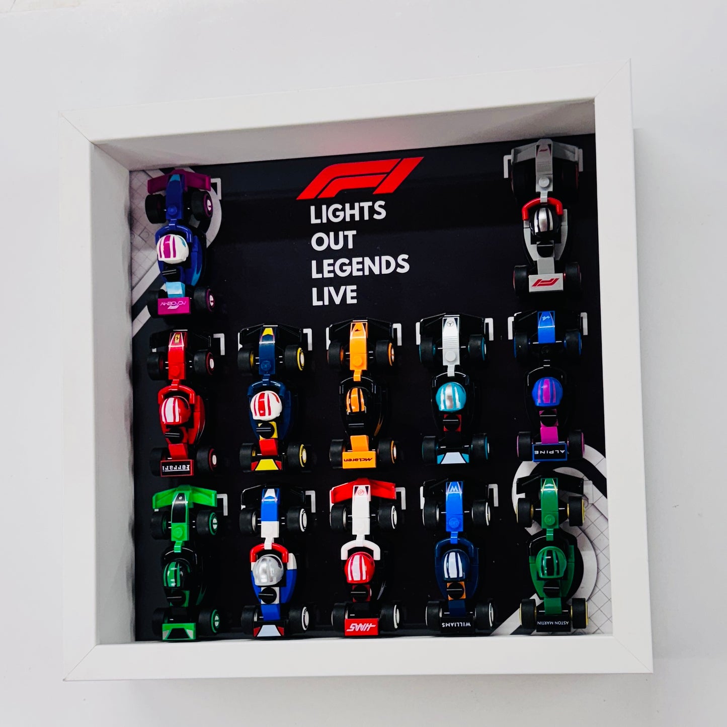 Display Frame Case For Lego Formula One F1 Collectible Race Cars 71049 V2