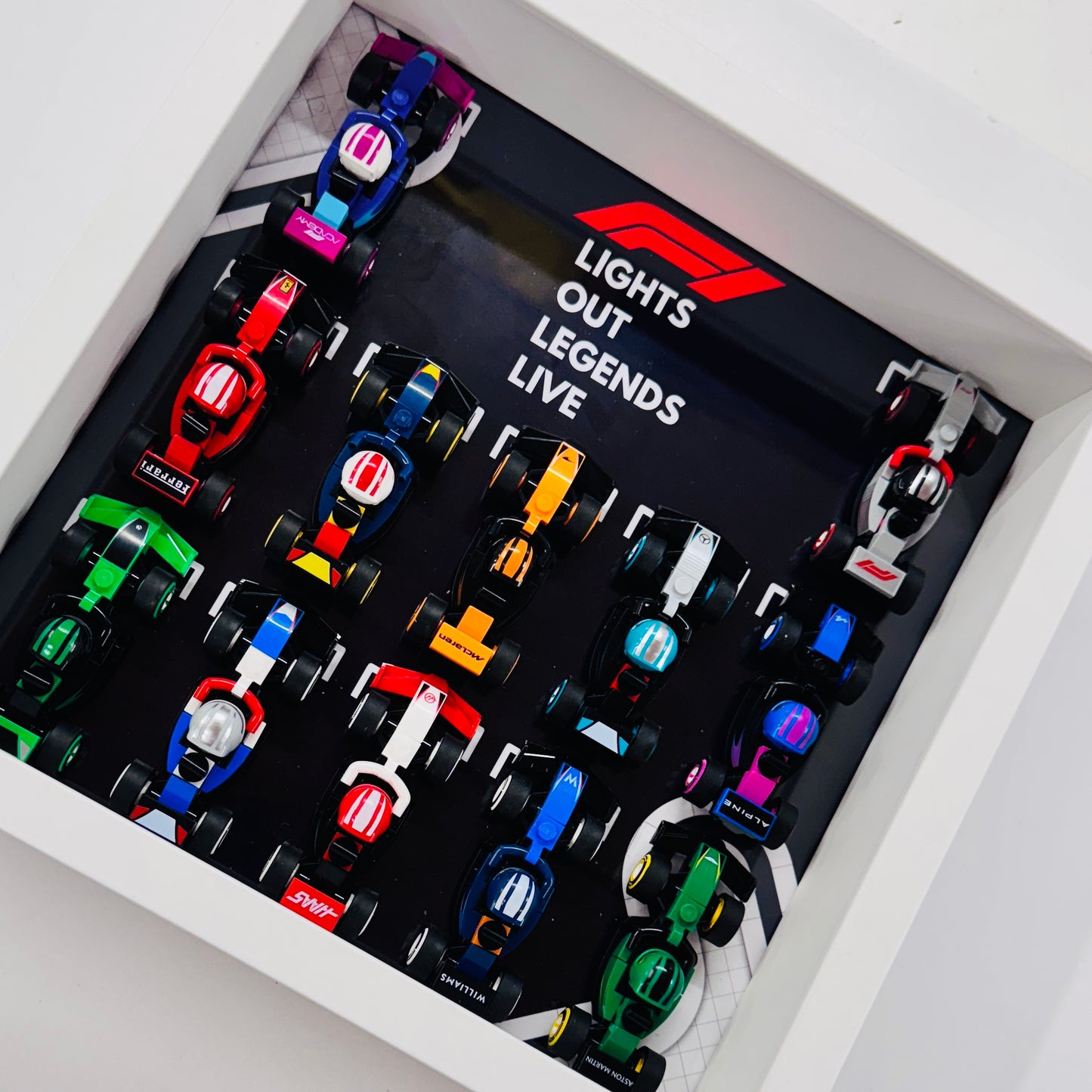 Display Frame Case For Lego Formula One F1 Collectible Race Cars 71049 V2