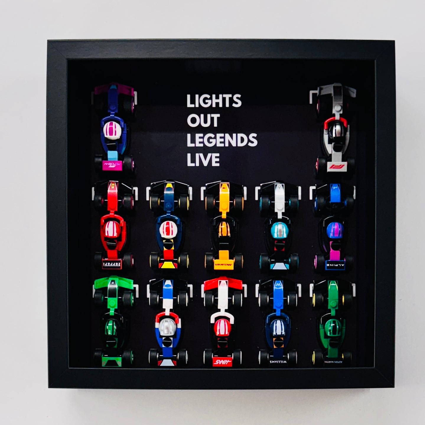Display Frame Case For Lego Formula One F1 Collectible Race Cars 71049 V2