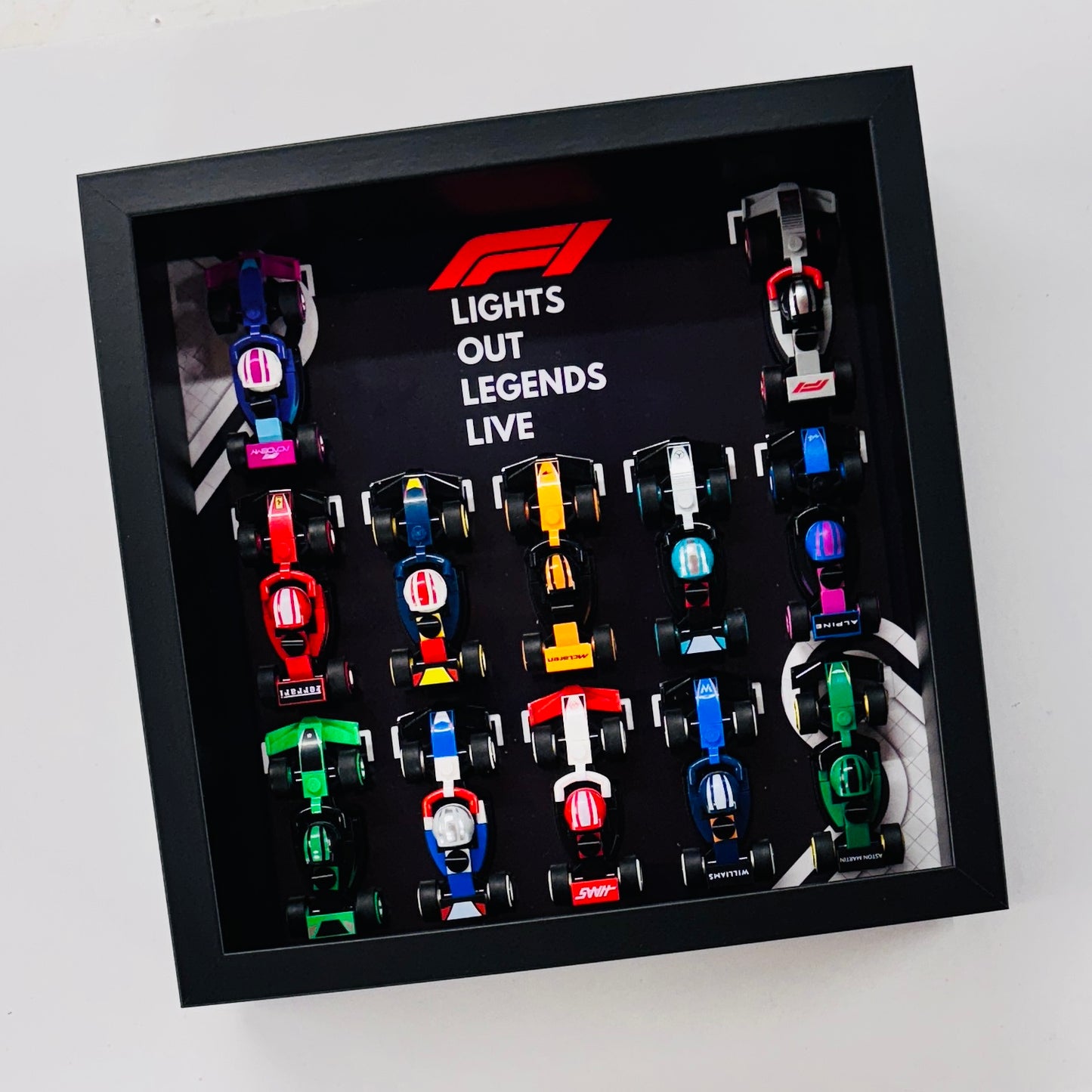 Display Frame Case For Lego Formula One F1 Collectible Race Cars 71049 V2