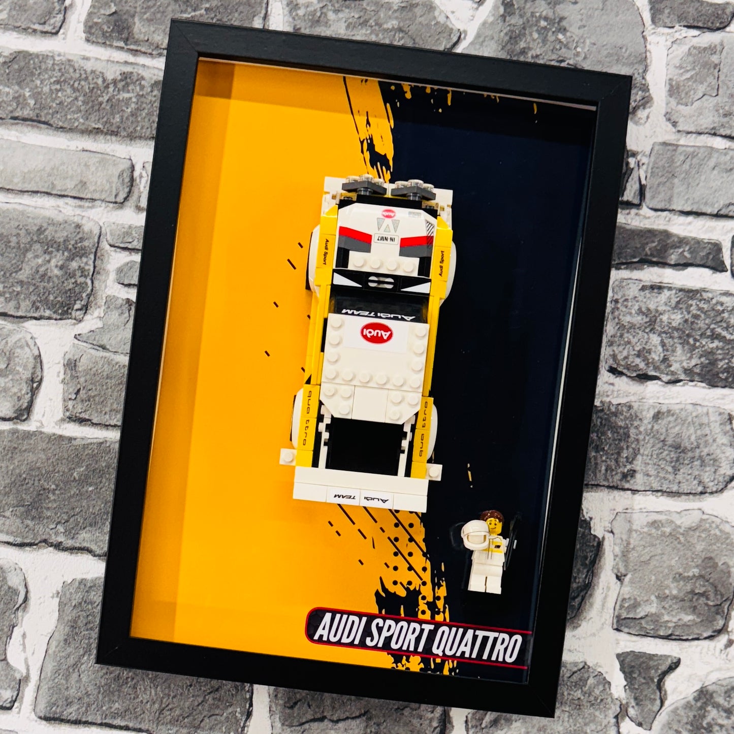 Display Wall Mount Frame for Lego ® Speed Champions Audi Sport Quattro