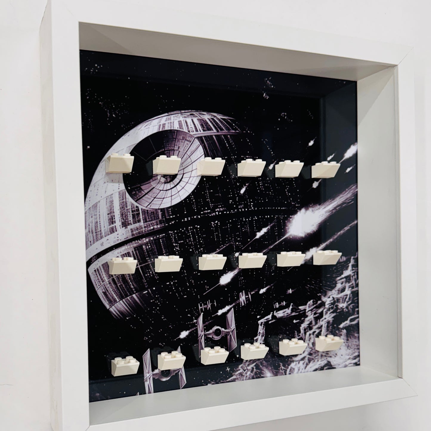 Display Frame Case For Lego Star Wars Minifigures General 27CM Death Star