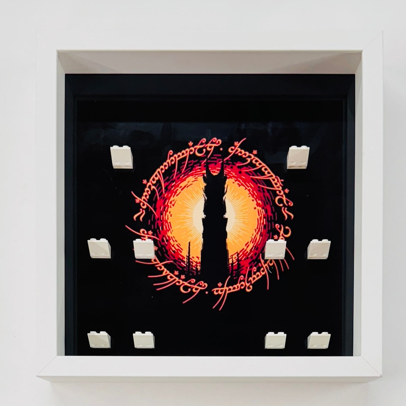 Display Frame Case For Lego Lord of The Rings Minifigures 27CM 10333 Barad Dur