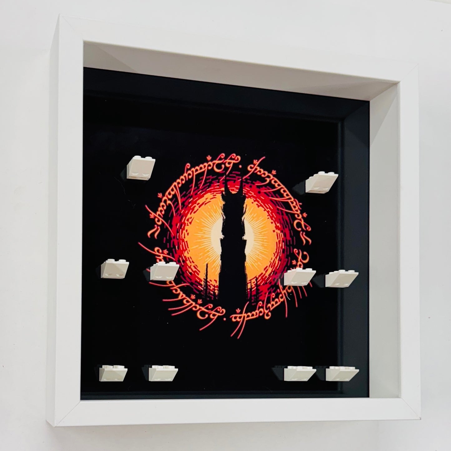 Display Frame Case For Lego Lord of The Rings Minifigures 27CM 10333 Barad Dur