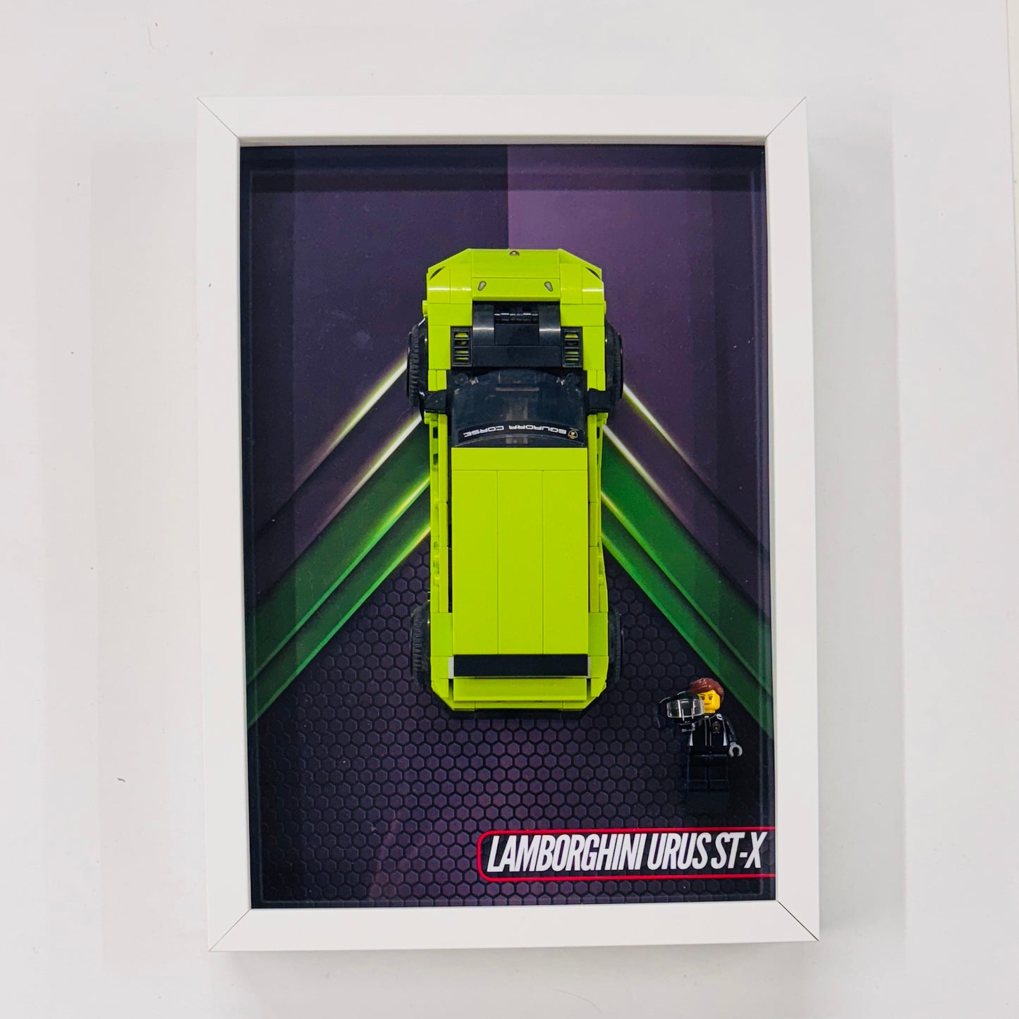 Display Wall Mount Frame for Lego ® Speed Champions Lamborghini Urus ST-X