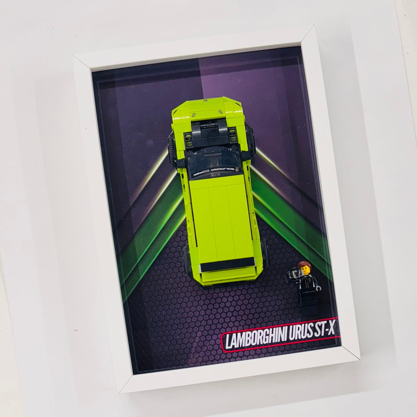 Display Wall Mount Frame for Lego ® Speed Champions Lamborghini Urus ST-X