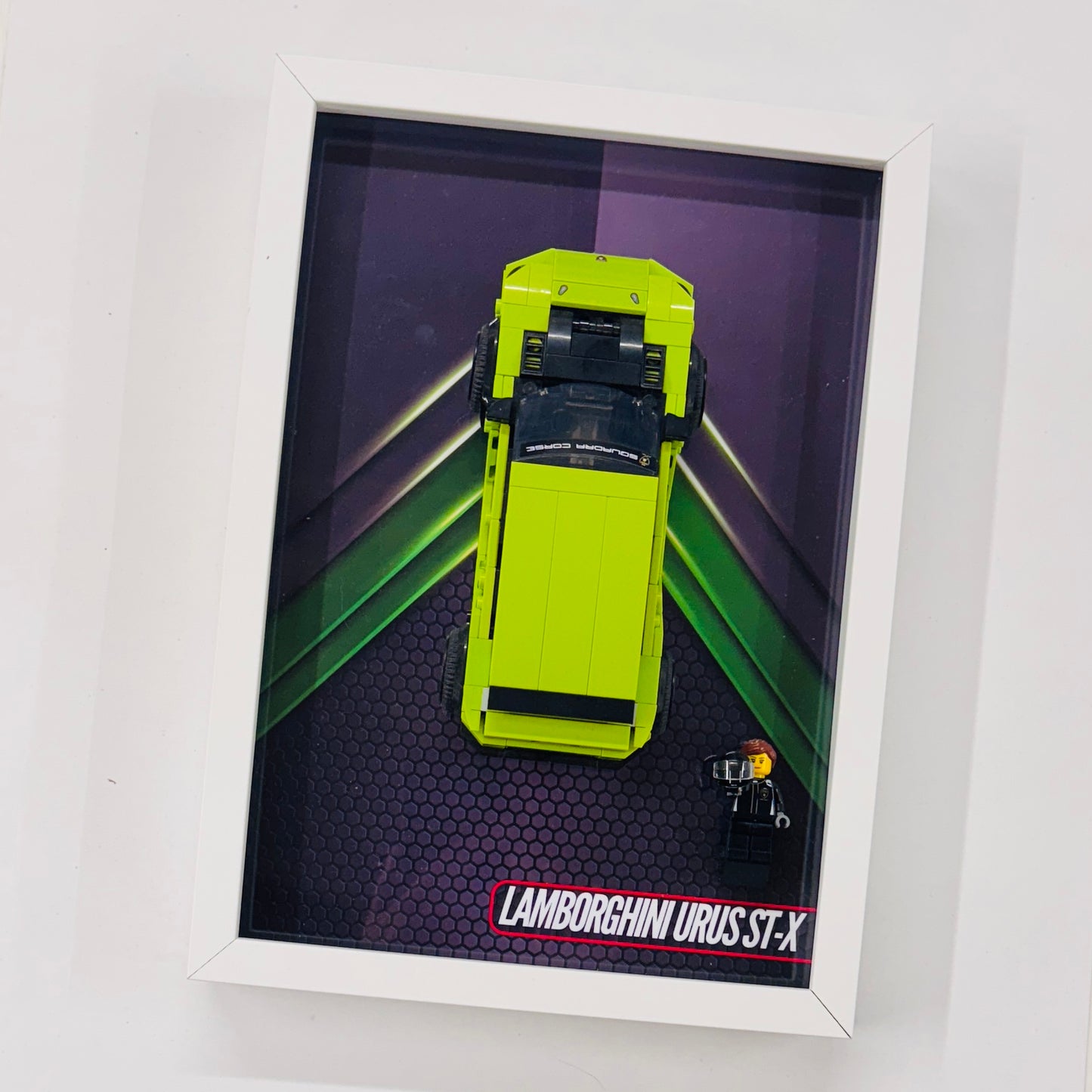Display Wall Mount Frame for Lego ® Speed Champions Lamborghini Urus ST-X