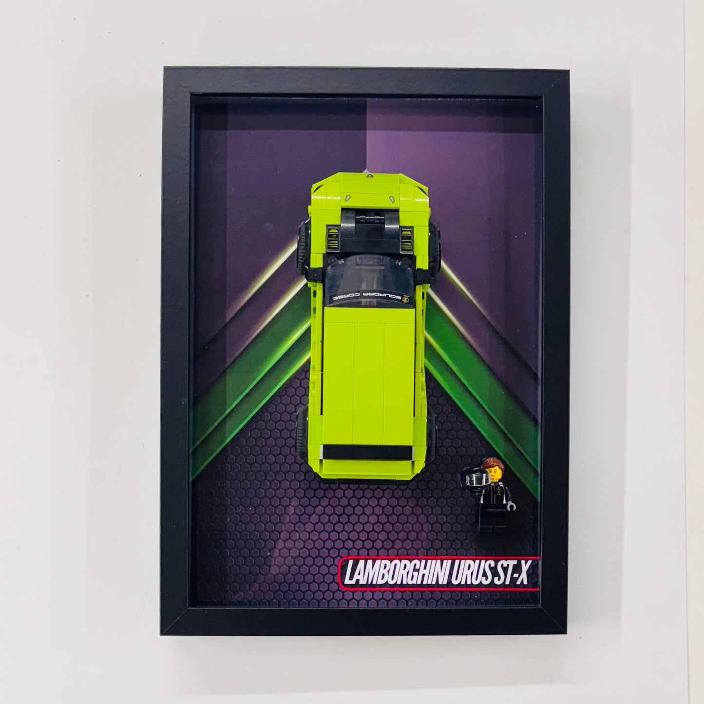 Display Wall Mount Frame for Lego ® Speed Champions Lamborghini Urus ST-X
