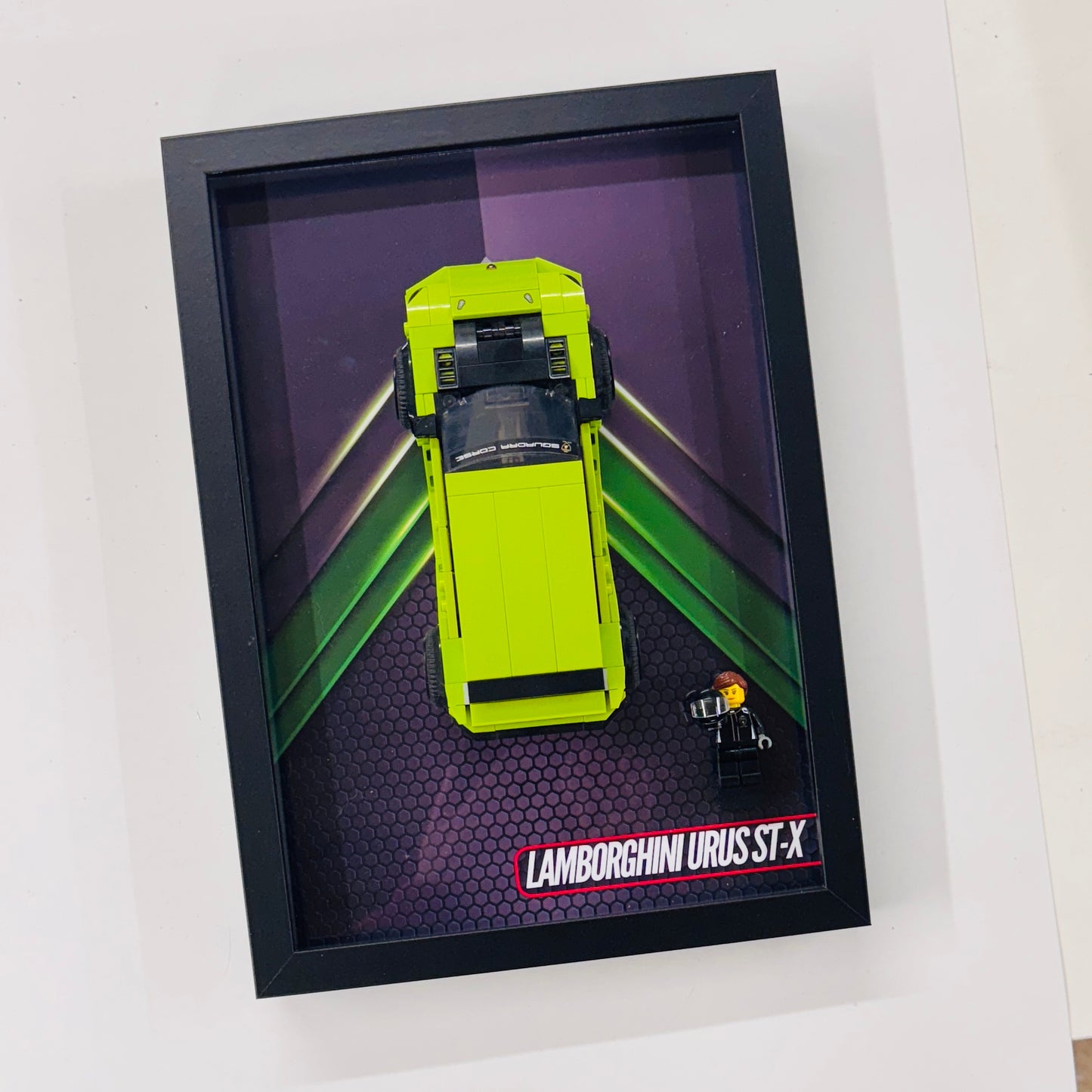 Display Wall Mount Frame for Lego ® Speed Champions Lamborghini Urus ST-X