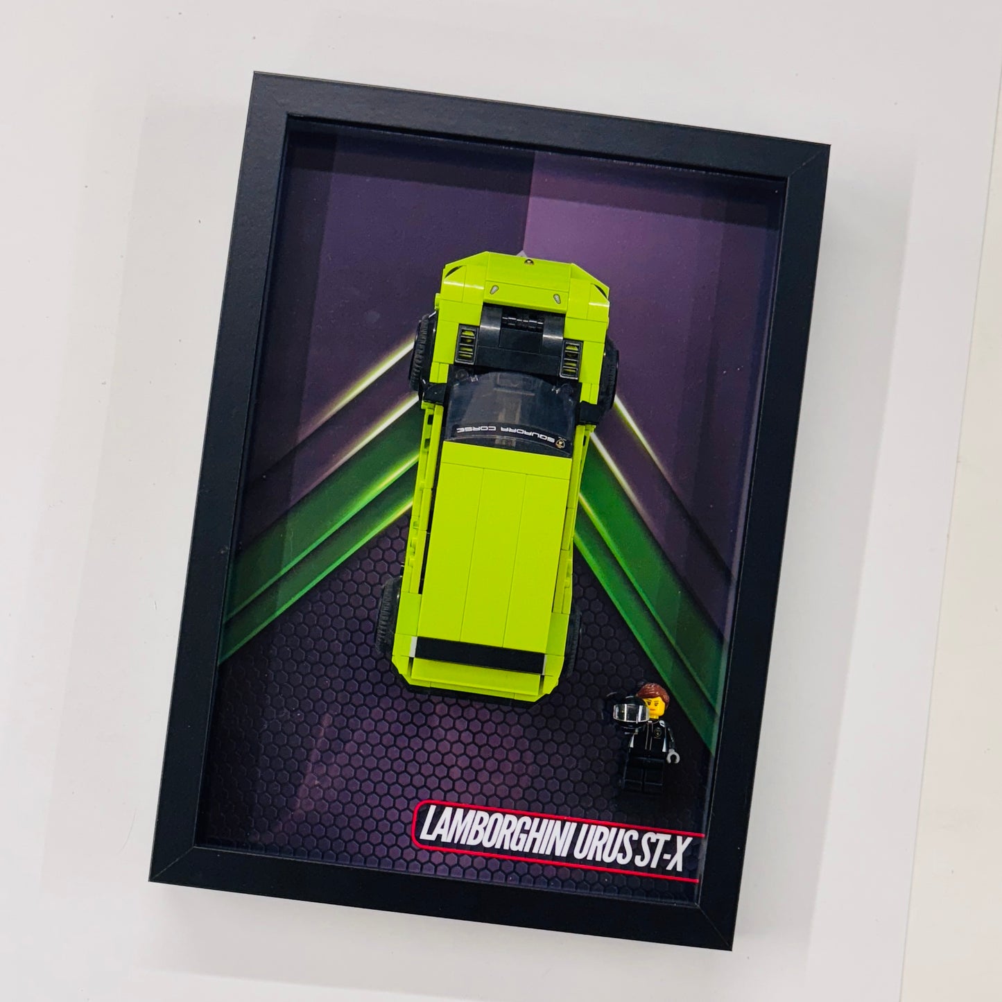 Display Wall Mount Frame for Lego ® Speed Champions Lamborghini Urus ST-X