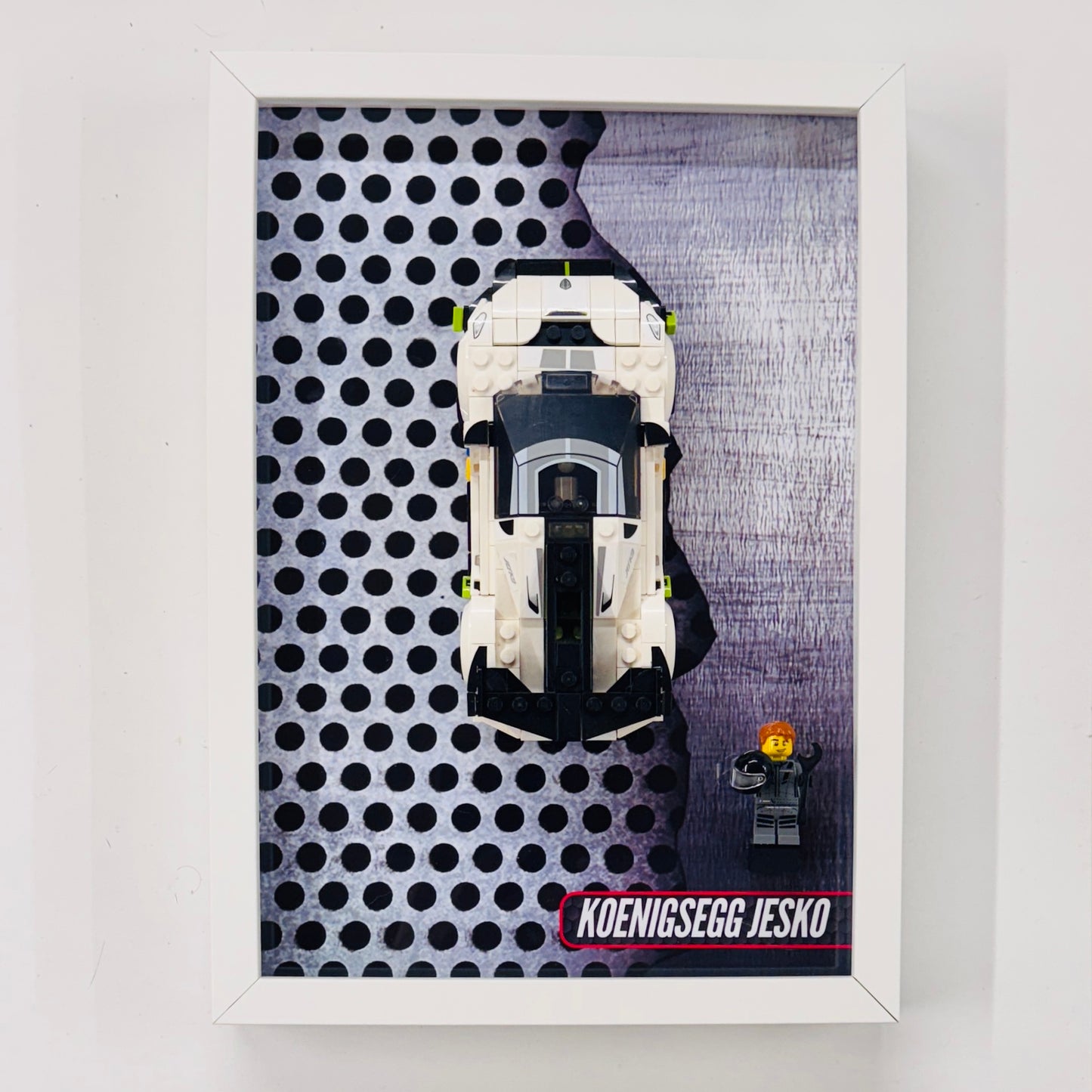 Display Wall Mount Frame for Lego ® Speed Champions Koenigsegg Jesko