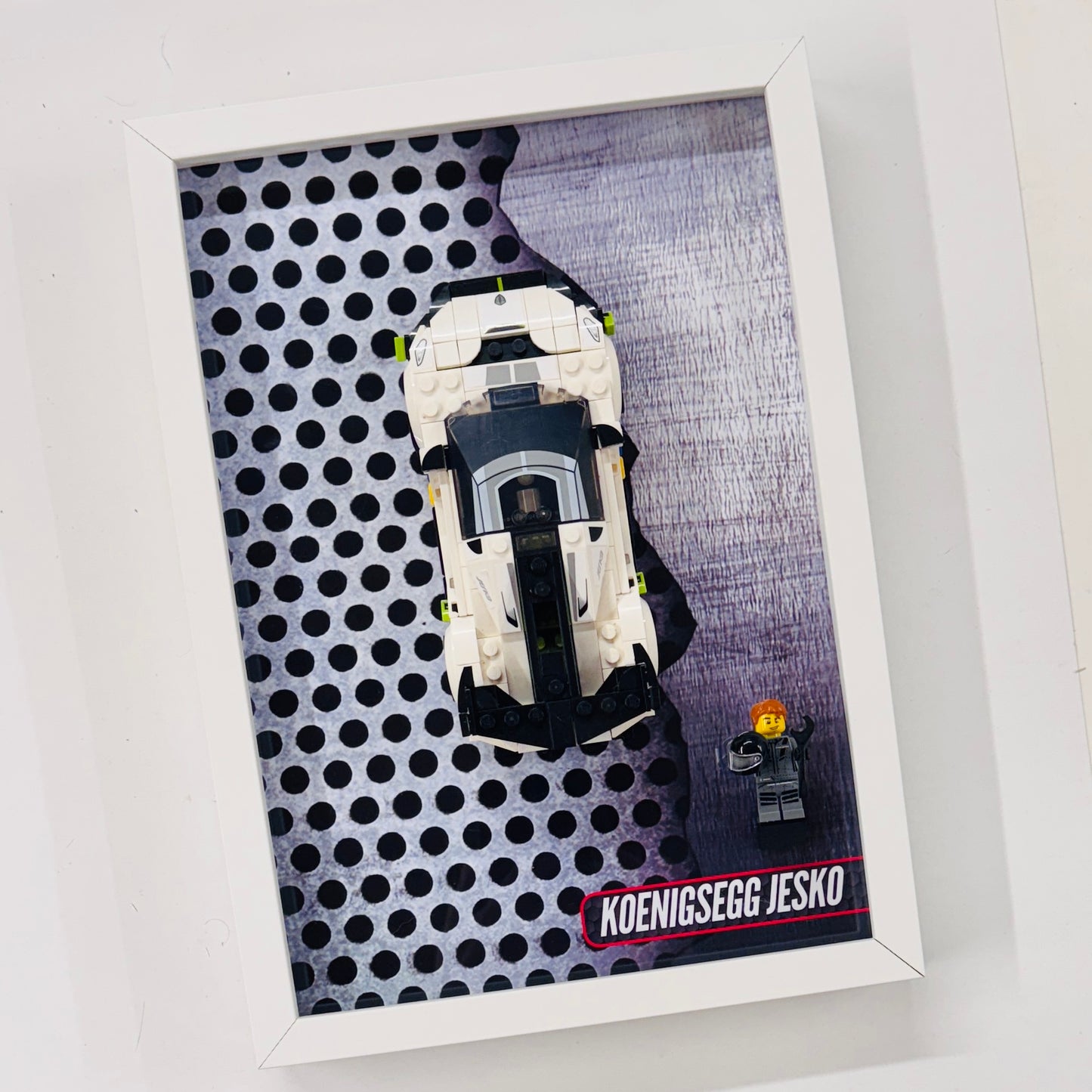 Display Wall Mount Frame for Lego ® Speed Champions Koenigsegg Jesko